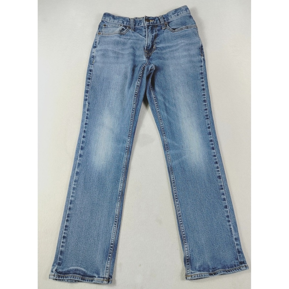 Old Navy Straight Built-In Flex Jeans Mens 28x30 Blue Medium Wash Stretch Denim